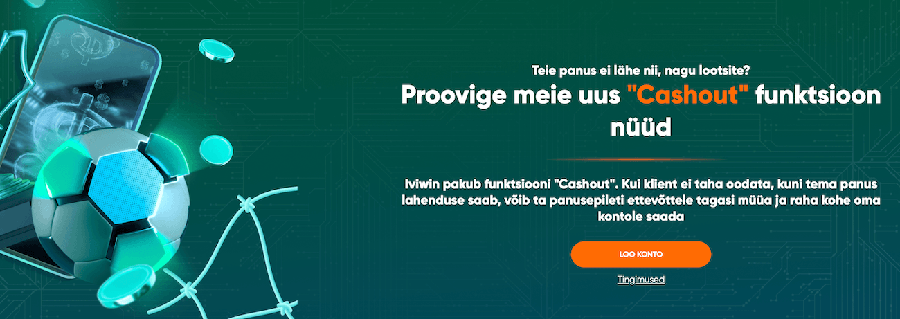 Iviwin spordiennustuse Cashout